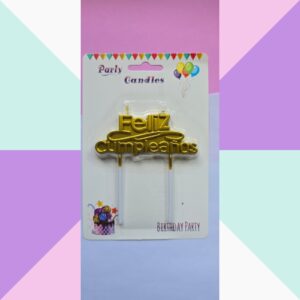 Vela Feliz Cumple Pinche Dorado