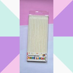 Velas Gibre Largas Blancas