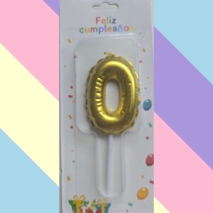 Velas Globo Metalizado Numeros