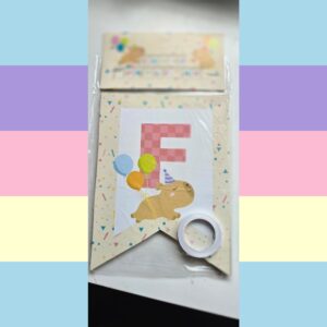 Banderin Carpincho Capybara Feliz Cumpleaños