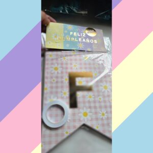 Banderin Cuadrille Flores