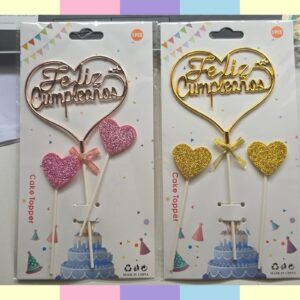 TOPPER FELIZ CUMPLEAÑOS