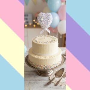 TOPPER CORAZON GLITTER